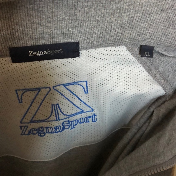 Zegna Sports 1/4 Zip Pullover Jacket Size XL - Picture 2 of 8